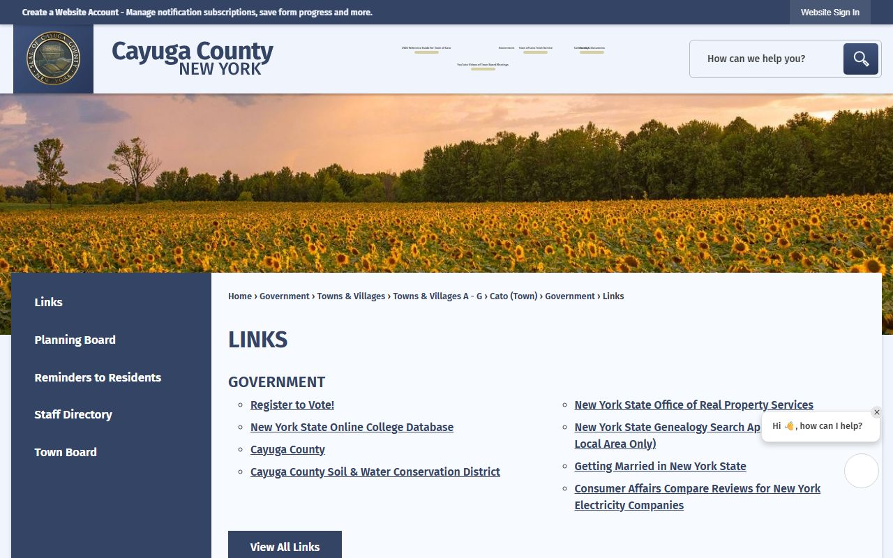 Cayuga County Clerk office serving as a resource for death index records and vital statistics