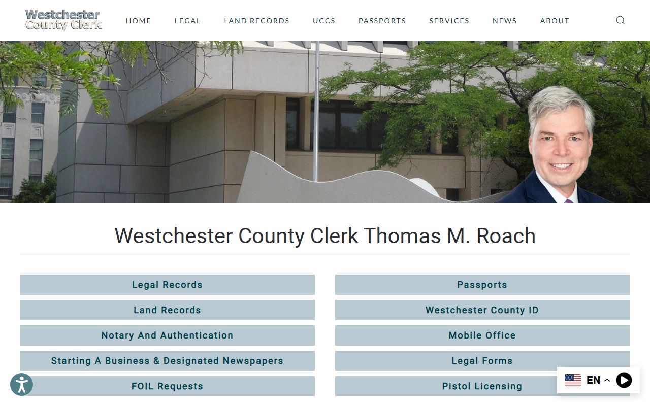 Westchester County Clerk office for death index record searches in Westchester County